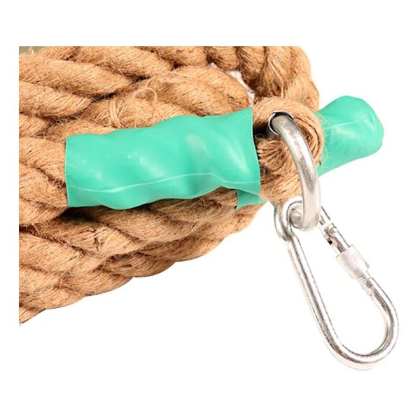 Klätterrep med karbinhake, Power Training Battle Rope - Rep för muskelträning, styrketräning-30mm3m-