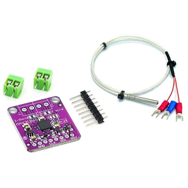 MAX31865 PT100/PT1000 RTD-till-digital omvandlare kretskort temperatur termoelement sensor förstärkare modul 3.3V/5V