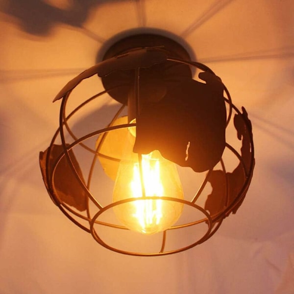 Industriell Taklampa E27 Kreativ Chandelier Hänglampa Vintage Jordformad Design Taklampa Burbelysning Dekoration för Barnrum