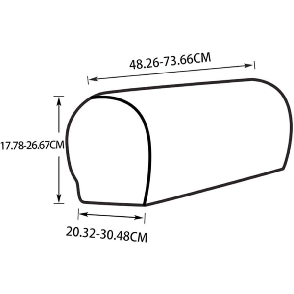 Lænestol Armlænsbetræk, 2 stk. Ultra tykt og blødt PU læder Armlænsbetræk til Lænestole Sofa Stole B