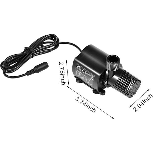 DC Vattenpump, DC 12V Amfibisk Pump Submersible Vattenpump 800L / H 5M För Solbrunn Pool Vattencirkulation Damm Akvarium
