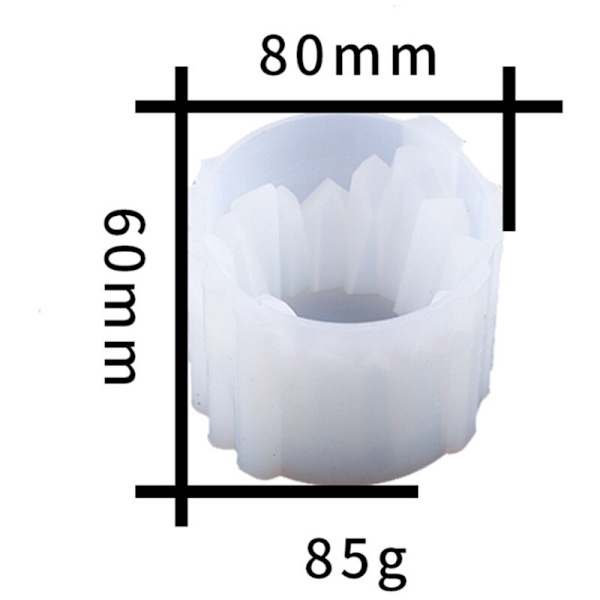 2 stk. Tealight stearinlys holder form, harpiks stearinlys holder silikoneform, egnet til stearinlys smykkeholder