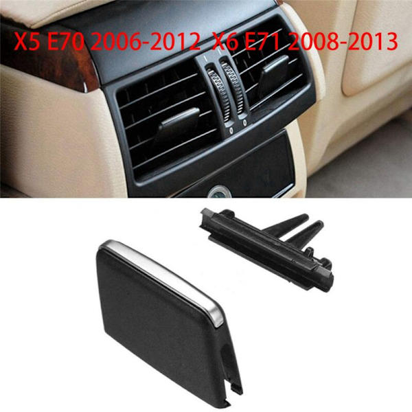 6X för- X5 / X6 Vent Outlet Tab Clip, Bakre raden friskluftsgallerklämmor E70 2006-2012, E71 2008-2013