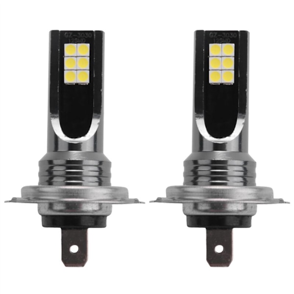 2 stk. H7 LED-forlygtekonvertering 6W 1000LM 6000K Canbus-fejlfri pære