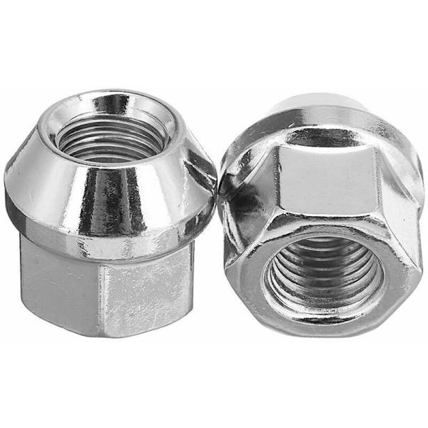 16 st 19 mm M12 x 1,5 19 mm 60° legering hjulmuttrar muttrar och bultar sexkantiga koniska säteshjulmuttrar för Ford för Fiesta för Focus Ka 1989-2014 Auto Replac