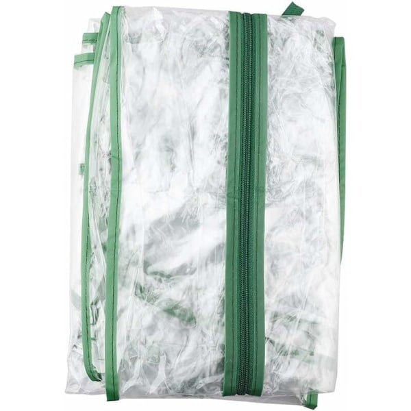 2-kerroksinen PVC-kasvihuoneen peite - Mini-kasvihuoneen vaihtopeite sisä- tai ulkokäyttöön (rautajalusta ei sisälly)