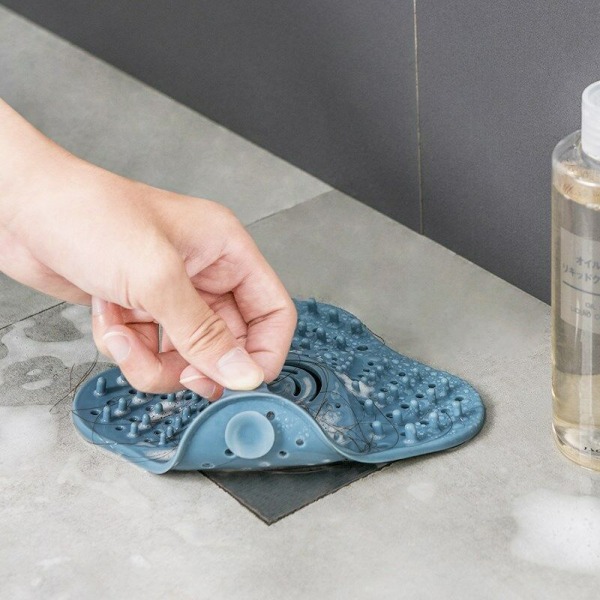 Sugkopp Anti-Slip Filter Golvavlopp Kök Vask Rester Isolering Nät Badrum Avlopp Hår Anti-Igentäppning Smutsar Inte Händerna