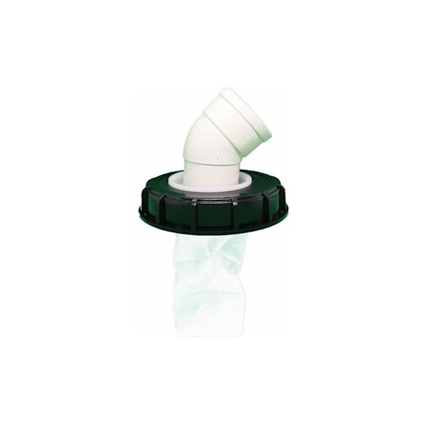 IBC-lock med nylonfilter, 1000L IBC-tankfilterlock, lock IBC med ventil för IBC-regnvattenstank