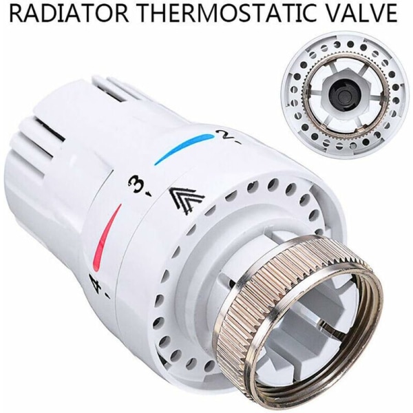 2 STK termostatisk radiatorventil udskiftningshoved Varmetemperaturkontrol, elektriske gulvvarmeventiler Praktisk holdbar radiotermisk aktuator