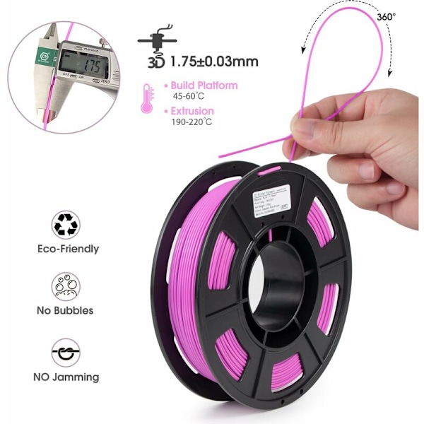 PLA175H07 Filament PLA 1,75 mm 1000 g grøn 1 stk-DENUOTOP