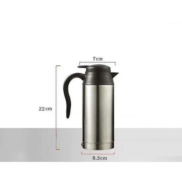Elektrisk bilkedel 750ml 12v vand bil varevogn lastbil rejse udendørs camping 120w