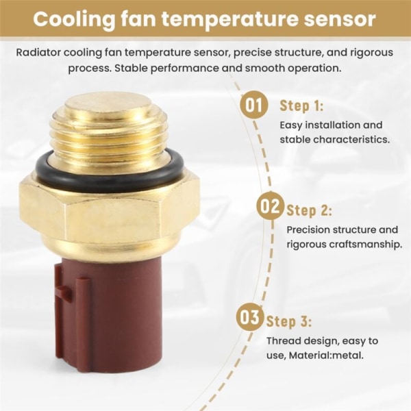 Radiator Køleventilator Afbryder Sensor til 1992-2005 1.3L 1.5L 1.6L 1.7L
