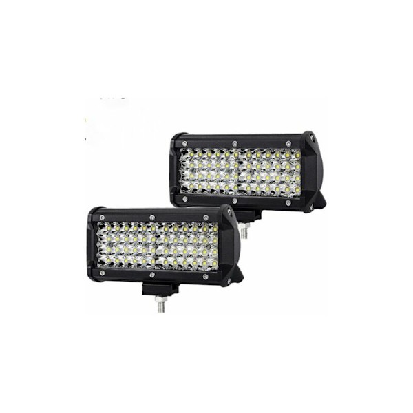LED arbeidslys for traktor 144W 16,5cm bil LED spotlight 12-24V LED arbeidslys stripe vanntett IP67 LED arbeidslys for 4X4 bil lastebil SUV båt 2 pak