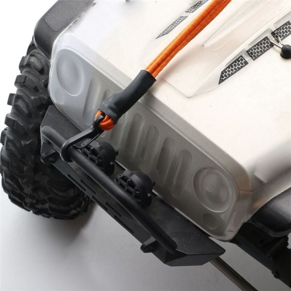 Auton korirakenne kiinteällä kiristysnarulla 1/10 RC-autolle TRX4 Trx6 SCX10, pelastusperävaunun hihnan koukku, päivitysosat, vihreä