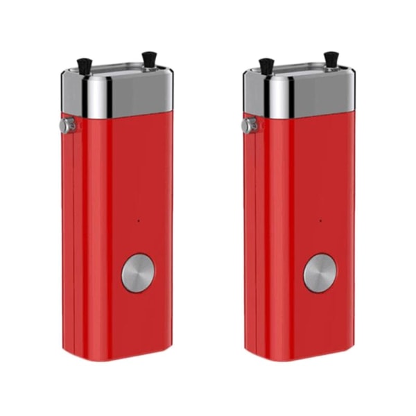 2Pcs Mini Portable Negative Ion Air Purifier Necklace Pendant Student Children Mini Necklace Air Purifier-Red