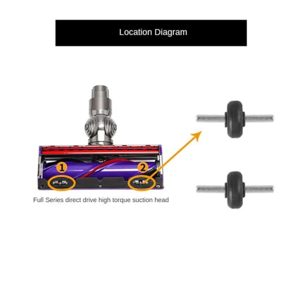 Plush Strips + Roller og reservedeler til V6 V7 V10 V11 V15 støvsuger