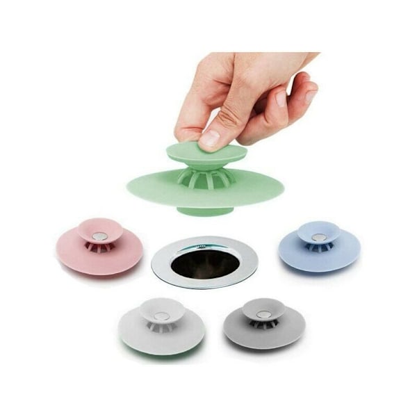5-pack Silikonavloppstopp för Badkar, Handfat