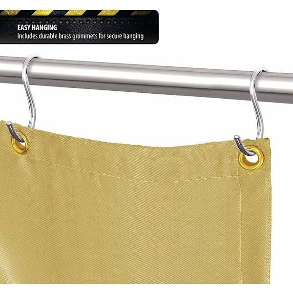 Tung svejse tæppe brandtæppe sikkerhedsly til nødsituationer eller beskyttelse til slibning og svejsning (4x6ft)