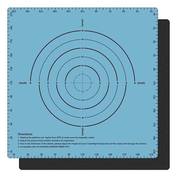 Kaksikerroksinen magneettinen tulostuslämpöalusta-tarra rakennuspinta-teipillä 3D-tulostimelle, lämmitetty alusta-tarra (220X220Mm)