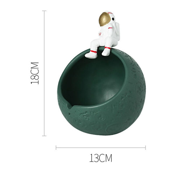 Astronaut Figurines Förvaring Harts Statyer för Kosmonaut Dekoration Astronaut Förvaring Skulptur, B