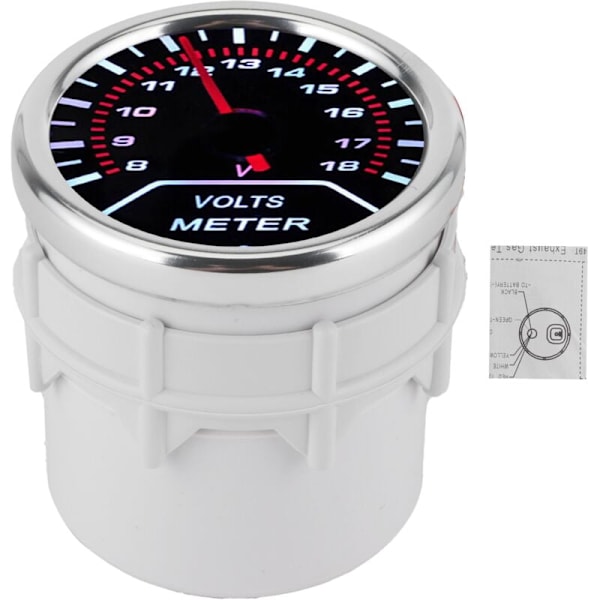 Digital Voltmeter, Noggrann 12V LED-display Bilvoltmeter för Lastbil för Bil 12V