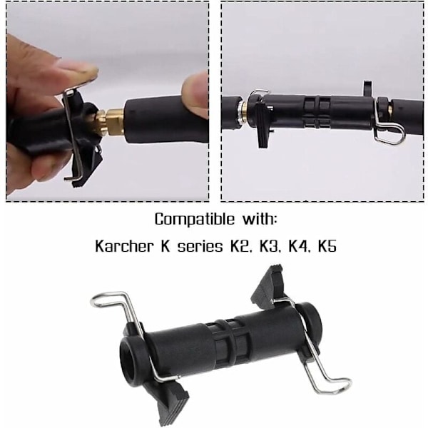 Ledningsadapter for skjøt, slange for vannrensing, høytrykksvasker, kompatibel med Karcher K2 K3 K4 K5 K6 K7