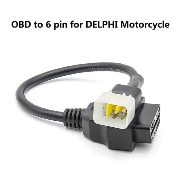 6-bens til 16-bens OBD-adapterkabel Fejlfindingskonnektor til