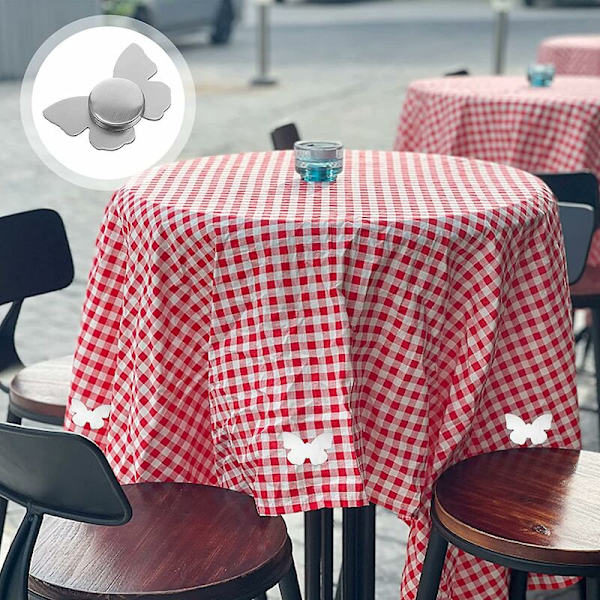 4 stycken magnetiska duksvikter, magnetfönster, duschdraperivikter, hänge för picknickbord, duksvikter utomhus, fjärilsstil