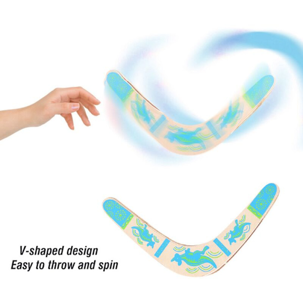 Ny utomhuslek V-formad Boomerang Trä Boomerang