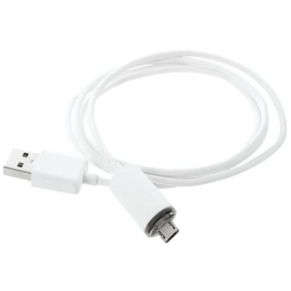 Datakabel LED-lys - USB-ladekabel for Galaxy Etc Smartphones Hvit