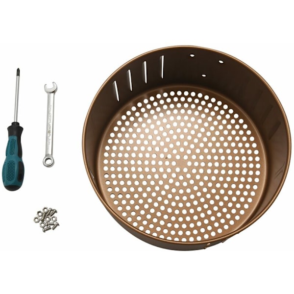 3,7 QT Luftfrityrkurv Erstatning for Power Gowise Luftfrityr og Luftfrityr Ovn, Ikke-Klebbende Stekekurv