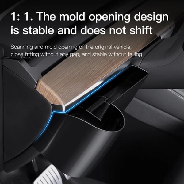 For Model 3/Y Dashboard Oppbevaringsboks ABS Material Koppholder Bil Tilbehør