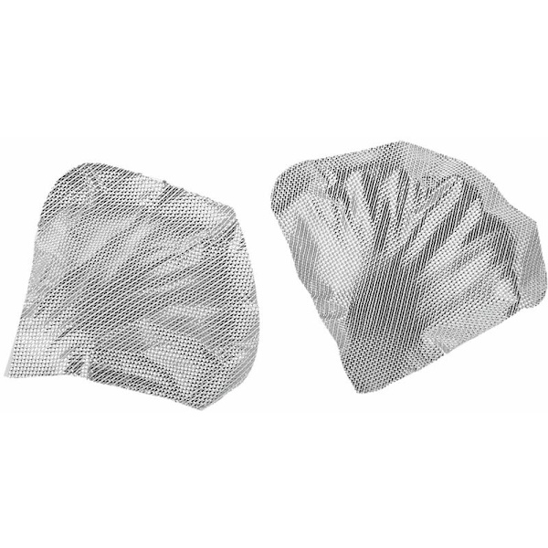 Konstgjorda tygblomblad för bröllop (1 kit med 100, silver)