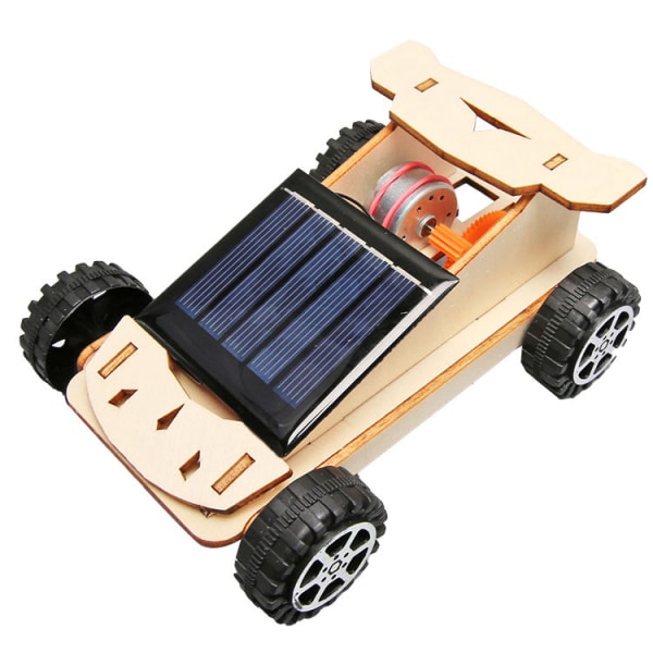 Teknologia pientuotanto aurinkoauto lasten koulutuslelut peruskoulun oppilaat valmistaja käsintehty keksintö malli materiaalipaketti