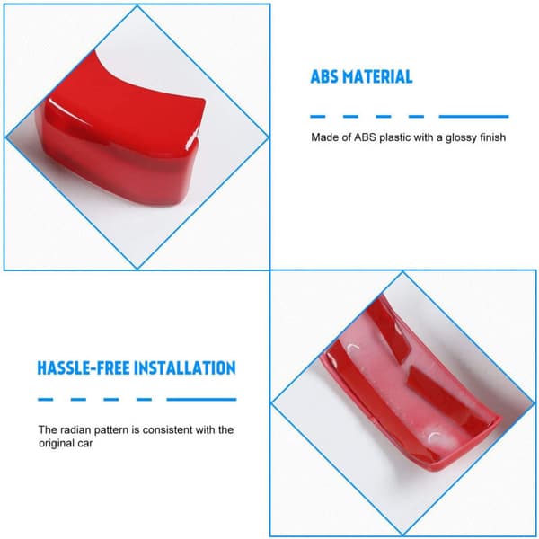 Midtkonsoll Passasjer Copilot Side Strip Deksel Trim for 4Runner 2010-2020 Biltilbehør (Rød)