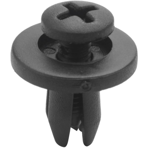 50 st 6 mm plastskruvar med tryckknapp