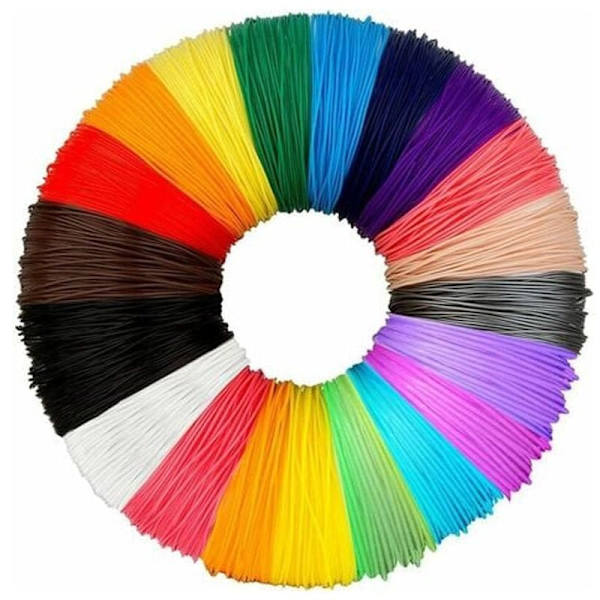 PLA 3D-pen filament, 20 farver, DeWang, 3D-pen og 3D-printpen, 3m-
