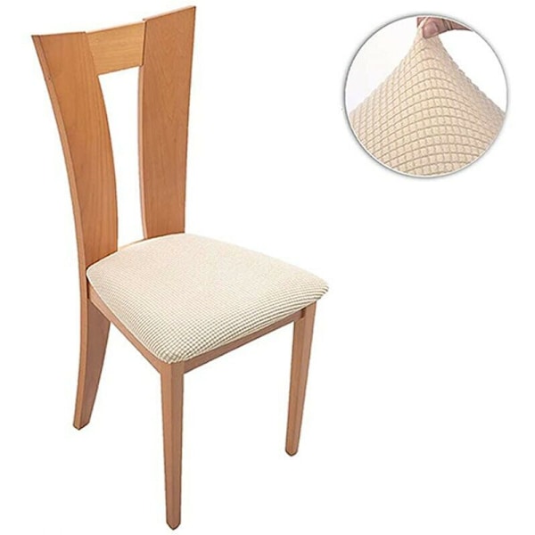 6 st Stretch Jacquard Stolskyddsöverdrag, Avtagbara Tvättsäkra Dammsäkra Matstolsöverdrag -