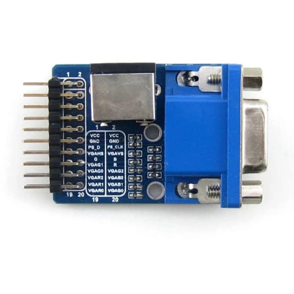 VGA til PS2-modul PS2 VGA-testmodul adapterkort udviklingskort