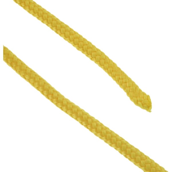 Flettet reb af PP med flere tråde 100 m x 6 mm gul