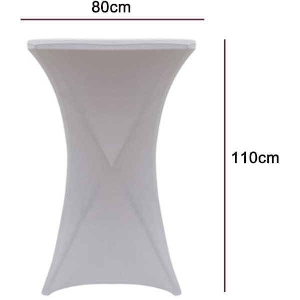 Rund Cocktailbordduk i Spandex