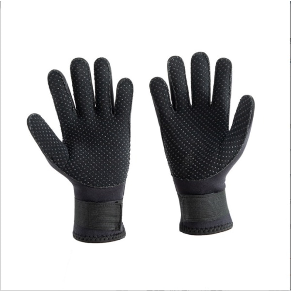Nye 3MM dykkerhandsker slidbestandige dykkerhandsker sorte varme handsker (S)