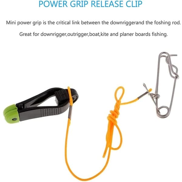 2 stk. plus line release, 17 tommer downrigger release stacker clip fiskeri leder med longline clips