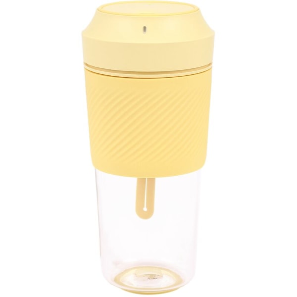 Elektrisk Juicer Elektrisk Bärbar Mini Grönsak Frukt Orange Juice Blender Cup För Flicka Utomhus-Gul