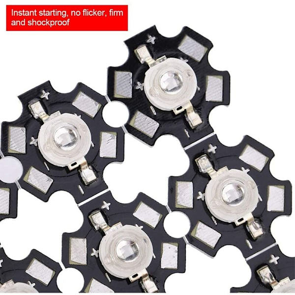 25 st LED-chips i serie, 3 W hög effekt LED-lampor pärlor emitterdiodchips lämpliga för DIY-belysningsarmaturer (röd)