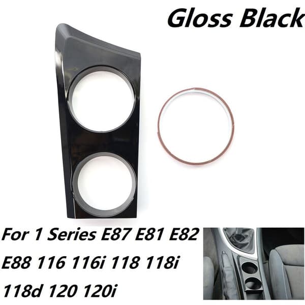Blank sort kopholder (venstre side) til MW 1-serie E87 E81 E82 E88 116I 118I 118D