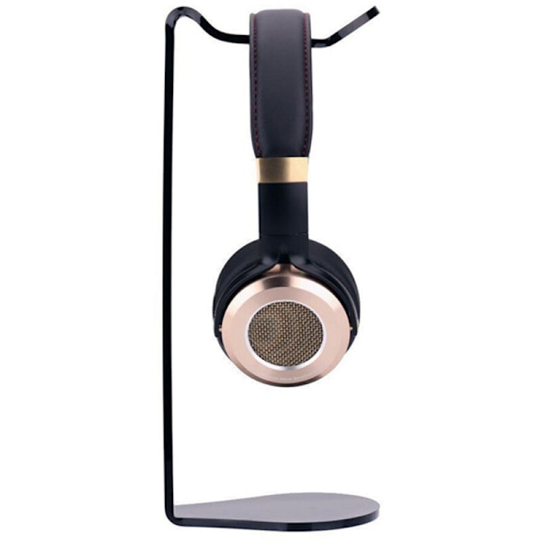 Akryl Hörlursställ för Headset, Skrivbordsställ för Hjälm (Svart)