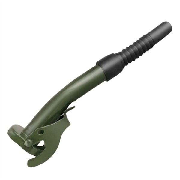 Flexibel metallhällpip med gummitätningspackning Bränslemunstycke för 5/10/20L Gerry-dunkar Armégrön