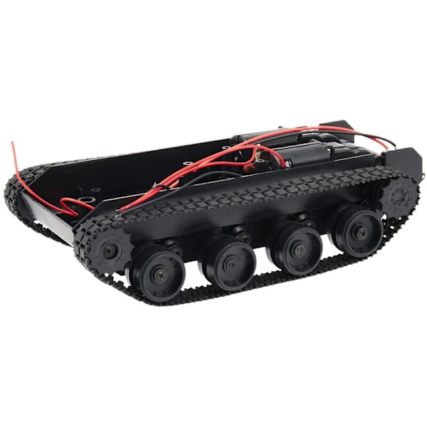 RC Tank Intelligent Robot Tank Chassis Kit Gummikjedespor for 130 Motor DIY Robot for Barn