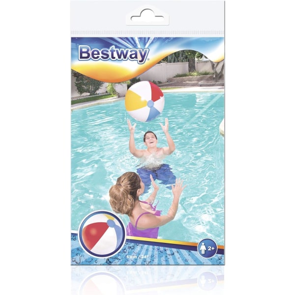 Oppustelig stor havbold til voksne vandlegeudstyr badebold ballon legetøj 24 tommer